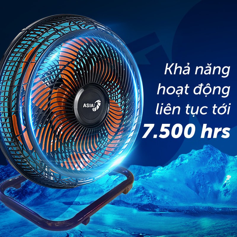 [HỎA TỐC 2H] Quạt sàn Asia TURBO 6 cánh bán công nghiệp 80W - Hàng chính hãng - Bảo hành 24 tháng