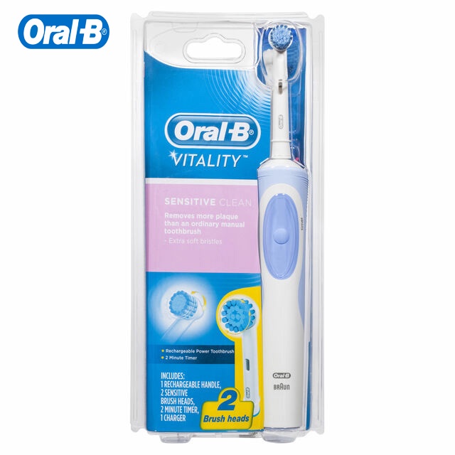 Bàn chải đánh răng điện Oral-B Vitality Sensitive Clean - Chính hãng