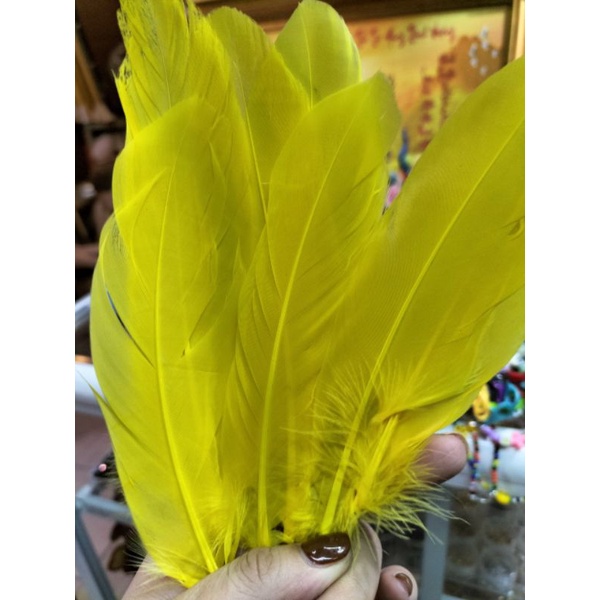 Lông gà nhân tạo đủ màu làm trang trí nhà cửa làm đồ handmade