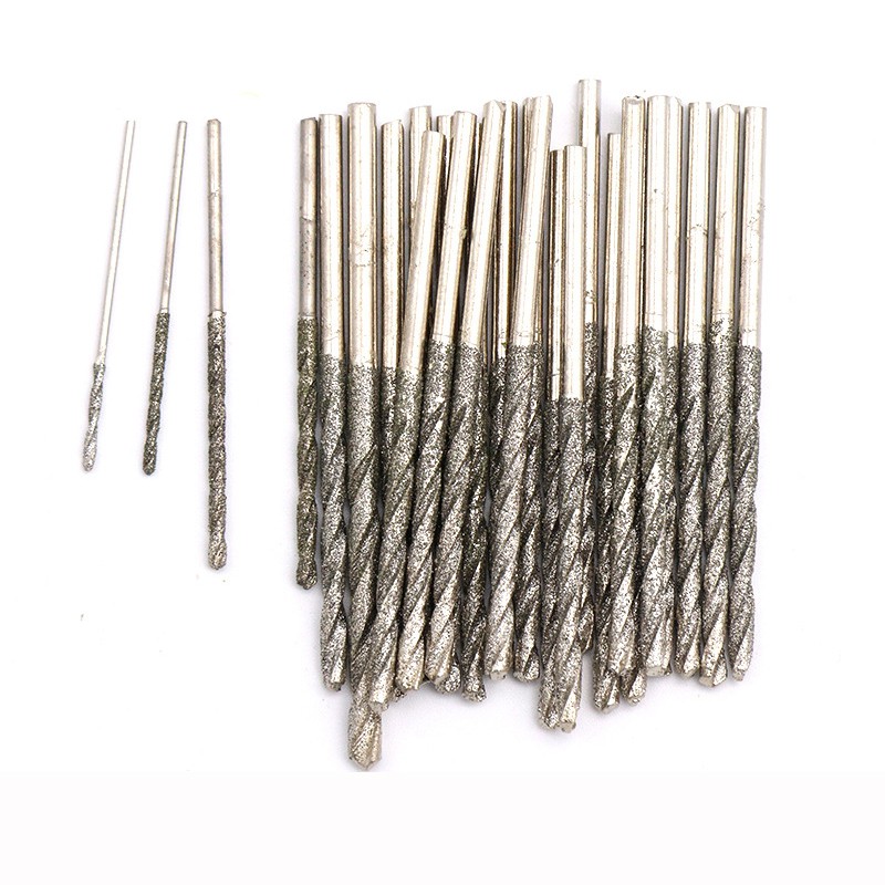 Mũi khoan đá quý, ngọc bích, cẩm thạch dạng xoắn có nhám kim cương chuyên dụng