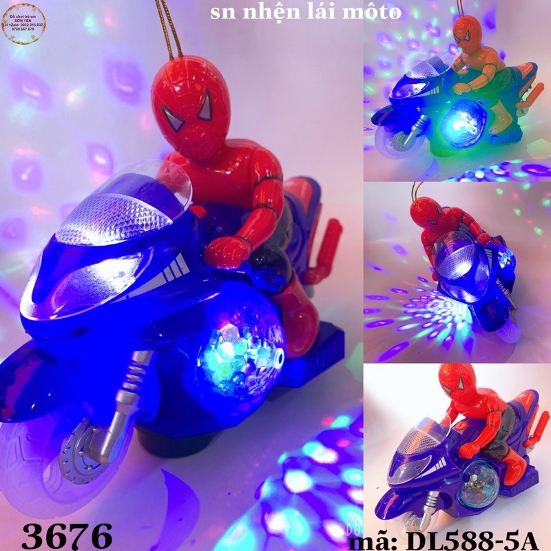 ĐỒ CHƠI TRUNG THU-SIÊU NHÂN NHỆN LÁI XE MOTO