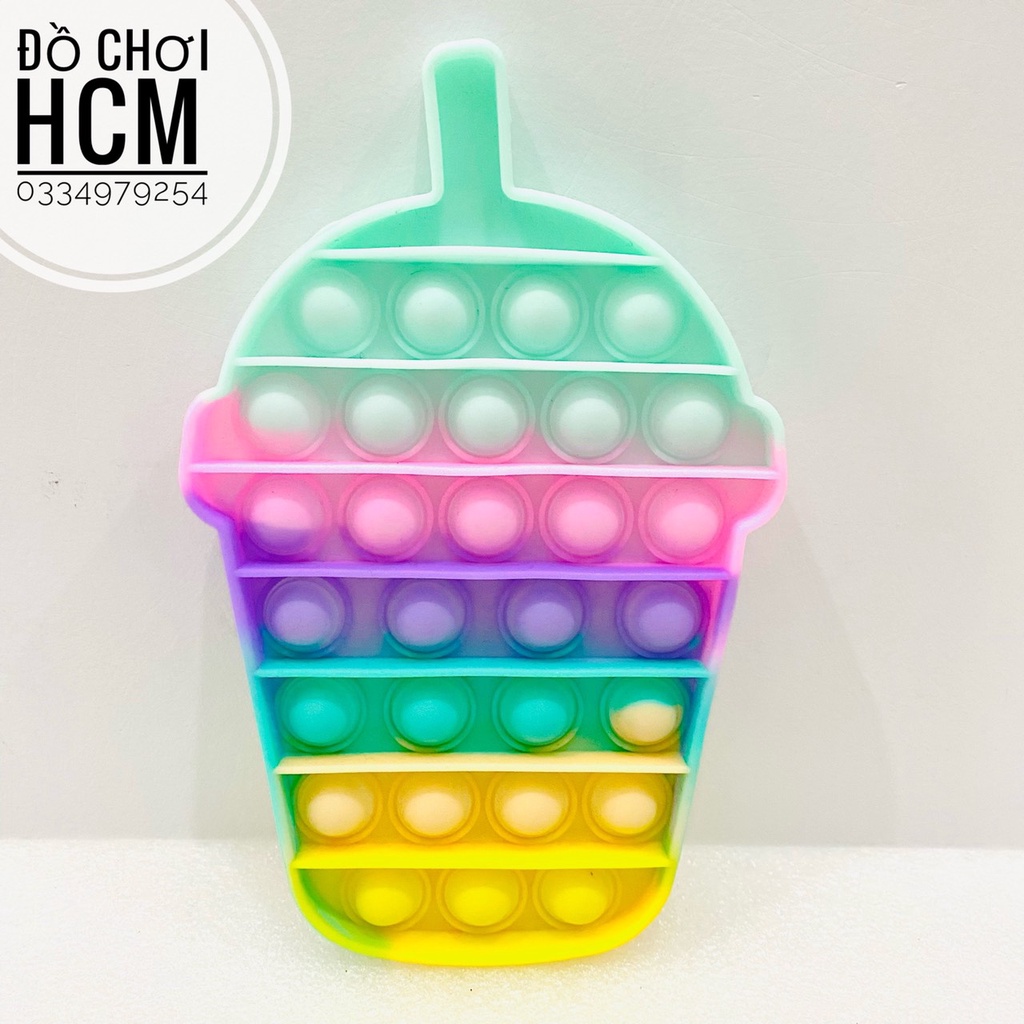 [HOT - NHIỀU MẪU] Đồ chơi xả stress bóp bong bóng Pop it Fidget toy, giúp giảm căng thẳng, hình hoa quả, khủng long