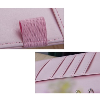Alison Notebook Cover Refillable DIY Ring Binder File Folder A6 / A5 Da PU Notepad Cover