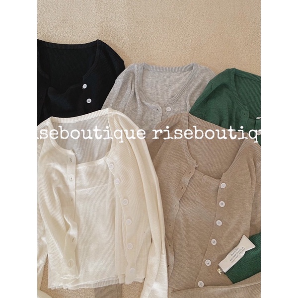 Áo cadigan len mỏng không kèm áo 2 dây trong