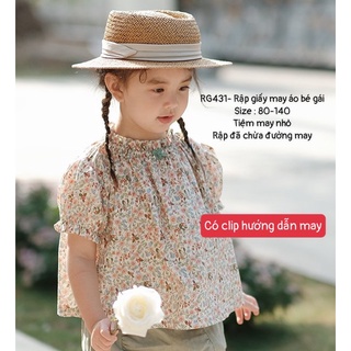RG431_Rập giấy may áo bé gái