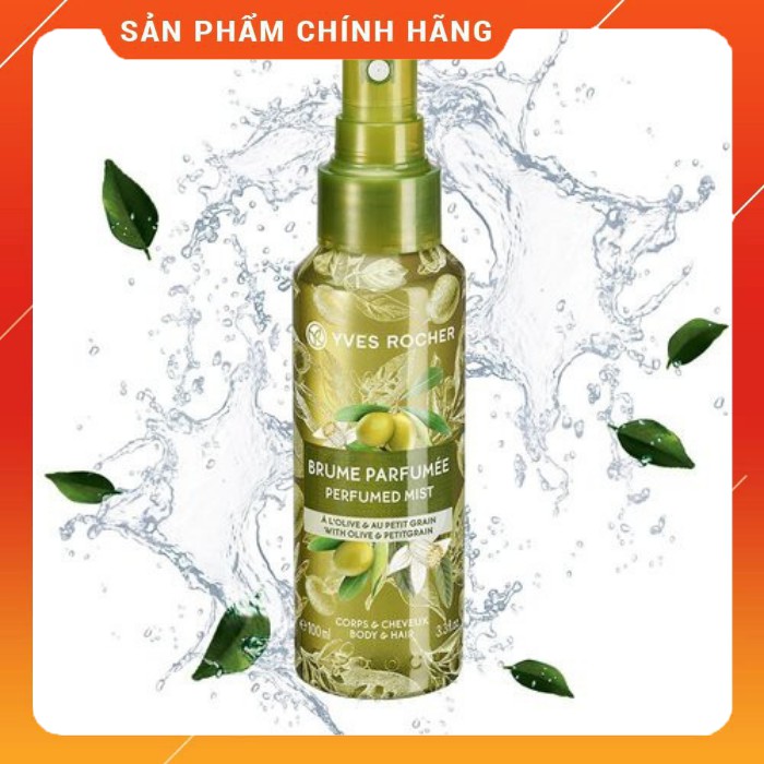 Nước hoa toàn thân và tóc OLIVE PETITGRAIN BODY & HAIR MIST 100ML