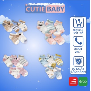 Set 5 tất vớ chân cho bé sơ sinh, bé trai, bé gái - tất lưới cho bé từ 0 tháng đến 3 tuổi - Tất em bé kids socks