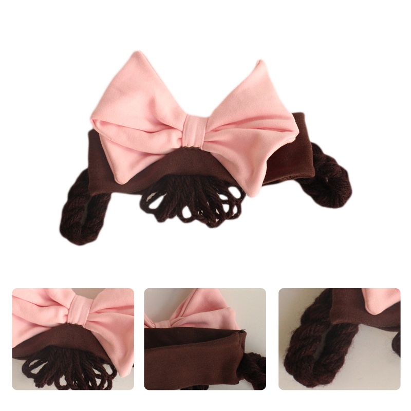 Băng Đô Đính Nơ Thân Thiện Với Làn Da Dùng Làm Đạo Cụ Chụp Ảnh Cho Bé Gái Sơ Sinh