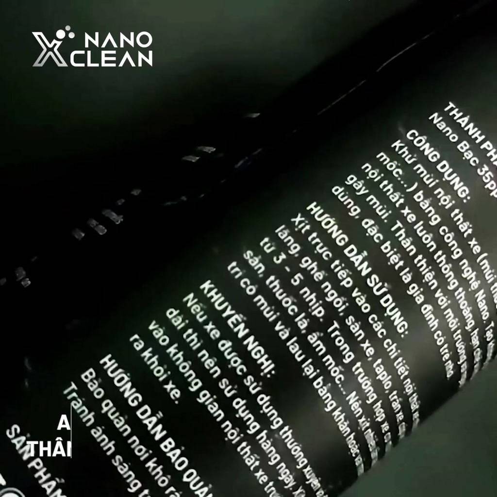 Khử mùi ô tô, khử mùi xe hơi nano bạc Nano Xclean For Car, diệt khuẩn khử mùi hải sản, mùi ẩm mốc-AHT Corp 500ml | BigBuy360 - bigbuy360.vn