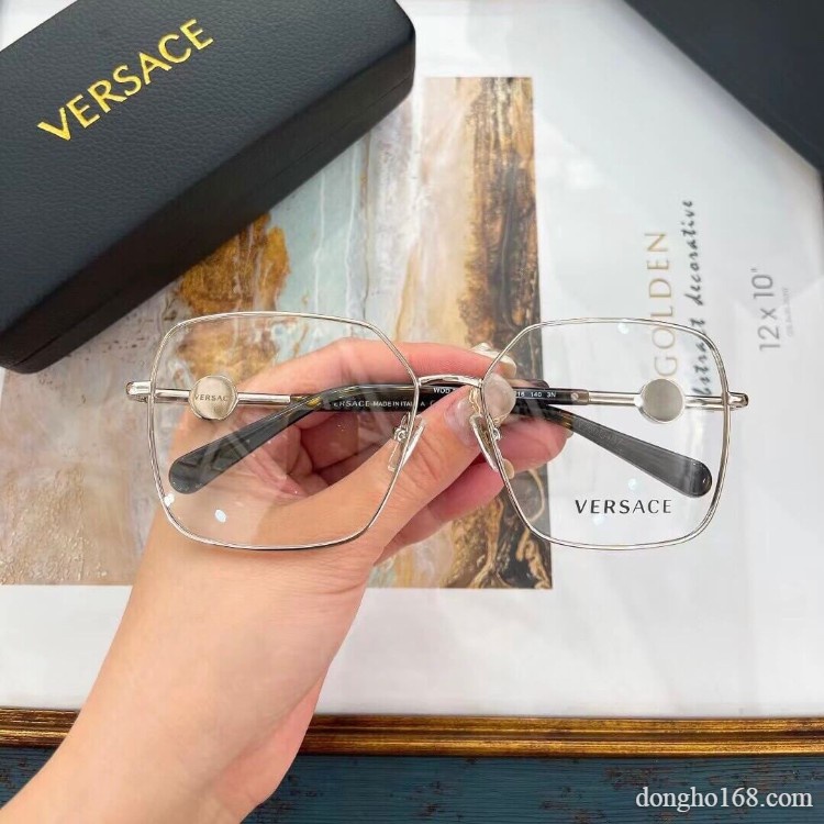 Gọng Kính Kim Loại Mắt vuông to, V.ERCASE, Thời trang cao cấp, bảo hành 12 tháng - donghokinhmat168