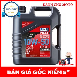 [TẶNG TUÝP CALTEX 120ML] Nhớt Liqui Moly Motorbike Synth 4T 10W50, nhớt mô tô cao cấp của Đức PT83