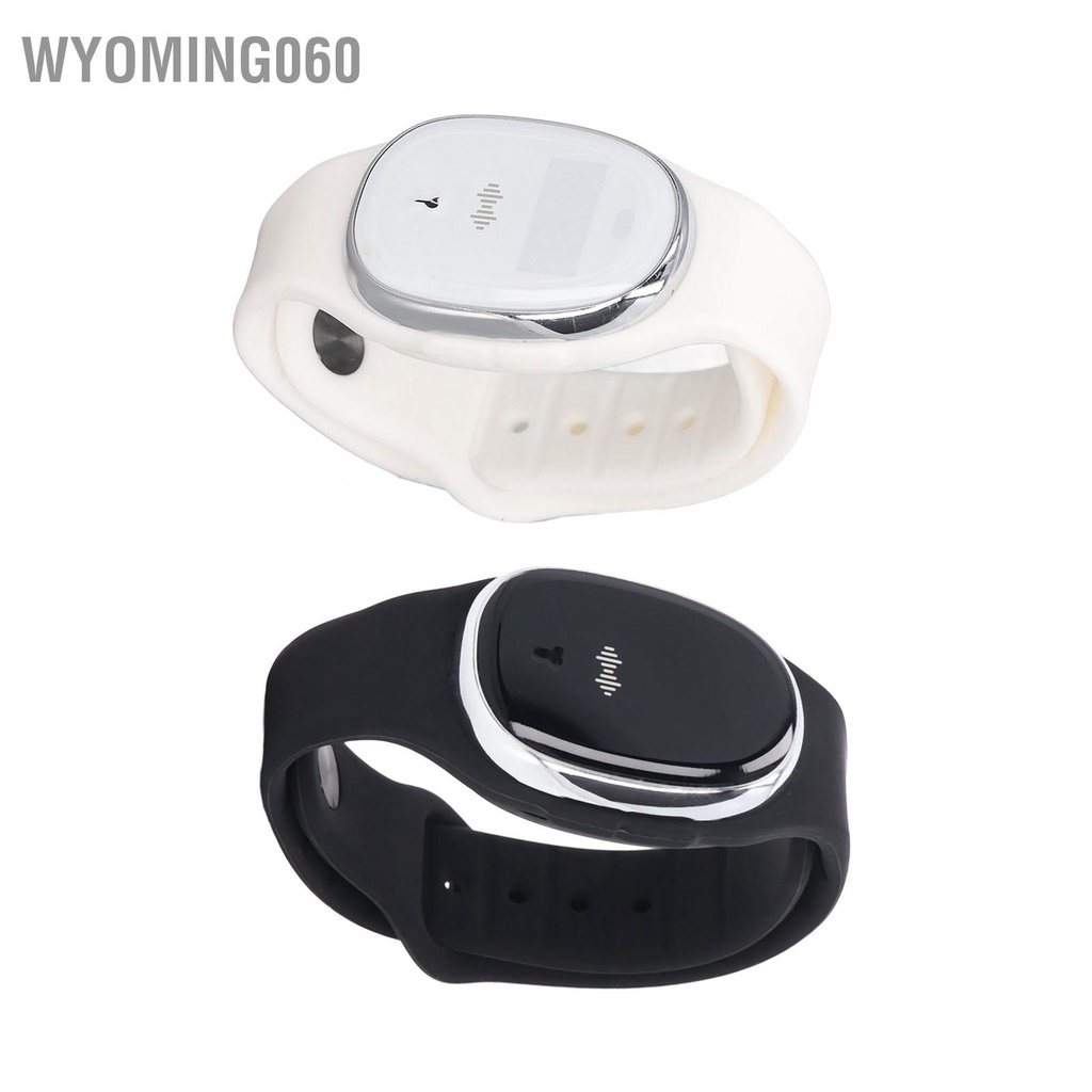 Wyoming060 Vòng đeo tay chống muỗi thể thao ngoài trời siêu âm USB có sạc lại cho phụ nữ mang thai Trẻ em