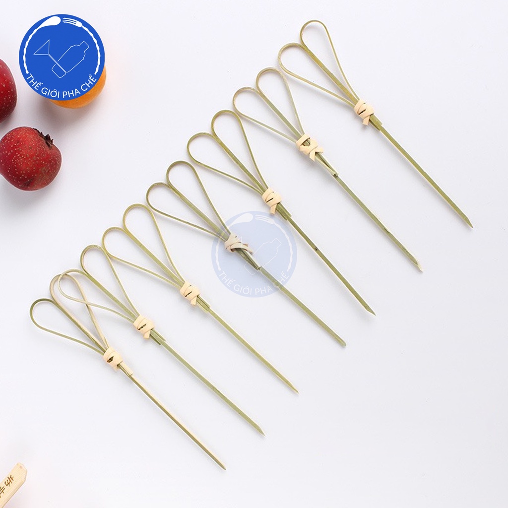 Tăm xiên trang trí bằng tre décor ly cocktail