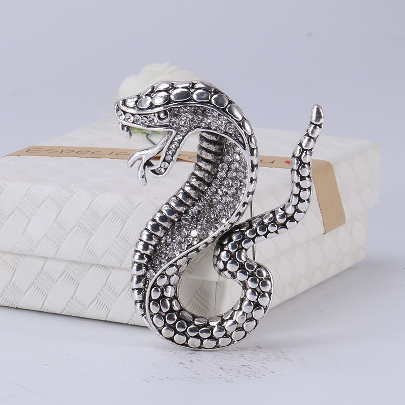 Trâm Cài Áo Hình Rắn Bằng Kim Loại Thời Trang Cho Nam Và Nữ