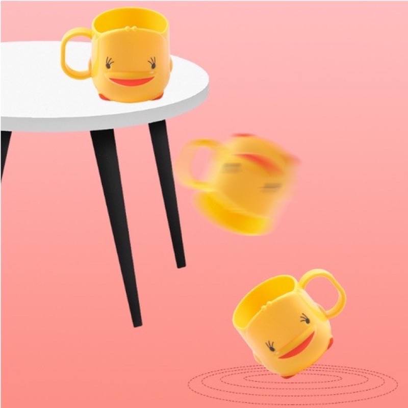 Cốc đánh răng,cốc uống nước hình vịt vàng đáng yêu cho bé