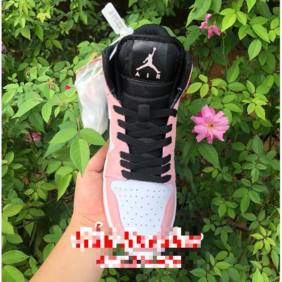Giày Jordan Cổ Cao Màu Hồng Siêu Đẹp Full Size Nữ