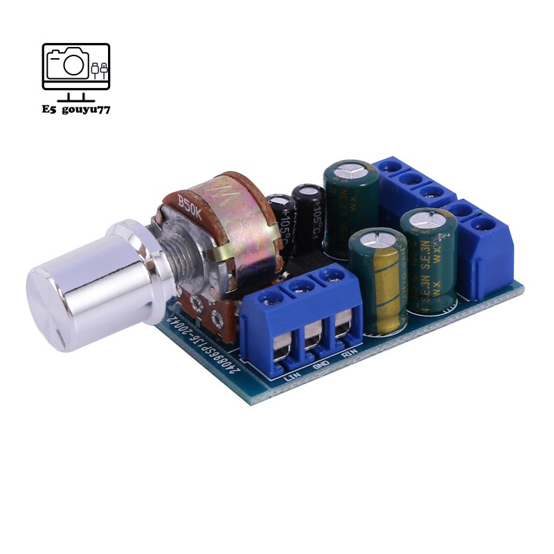 CHANNEL Bo Mạch Khuếch Đại Âm Thanh Tda2822 Tda2822M Mini 2.0 Kênh 2x1w Dc 5v 12v