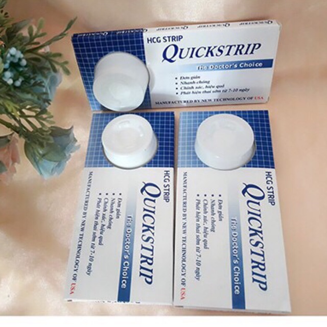 { chính hãng 100% } que thử thai Quickstrip