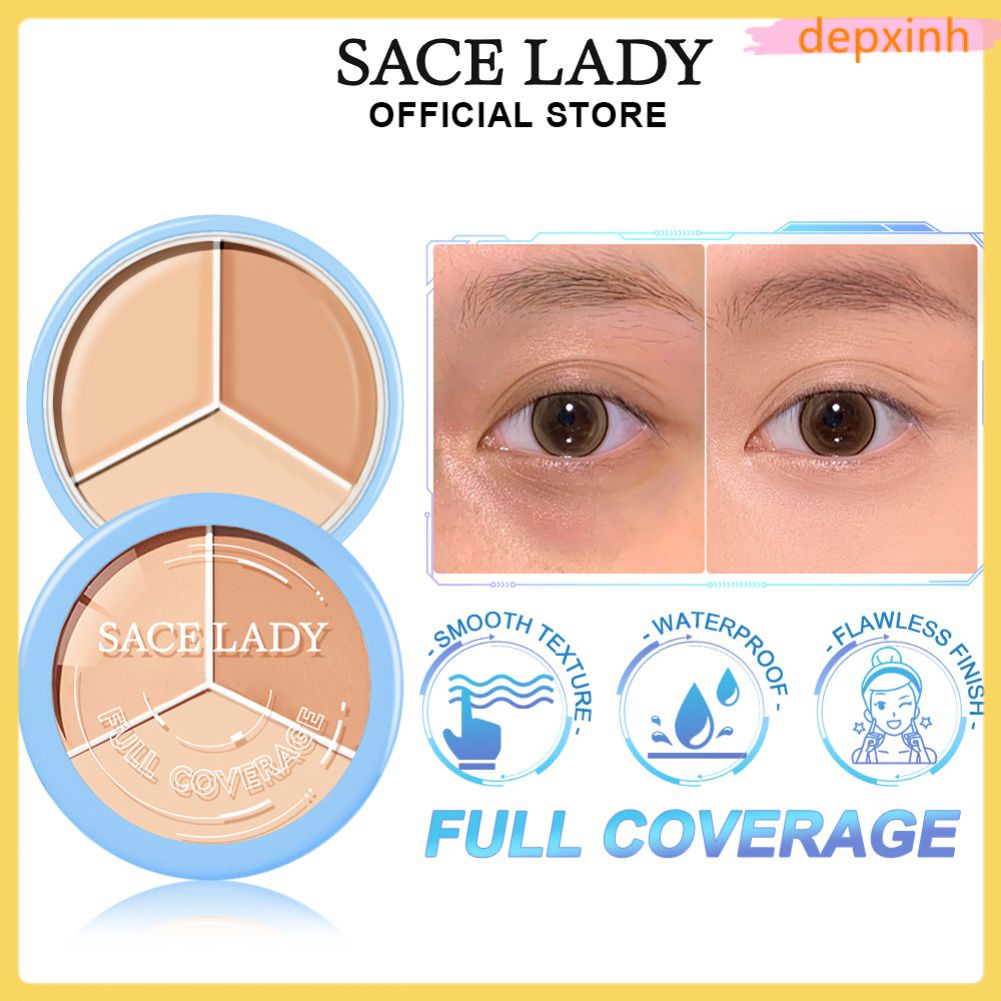 Còn Hàng Sace Nữ Che Khuyết Điểm Trị-Màu Che Khuyết Điểm Nhẹ Che Khuyết Điểm Tự Nhiên Chống Nước 15gsl250-02 Cá Tuyết