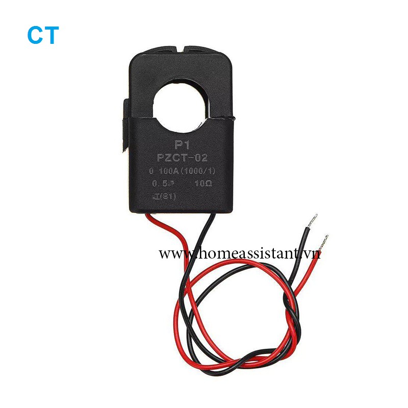 Biến Dòng CT Cảm Biến Đo Dòng Điện Dạng Kẹp Cho Công Tơ PZCT-02