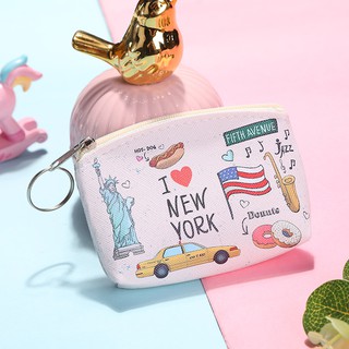Ví cầm tay mini kèm móc khóa