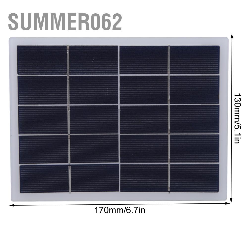 [Hàng Sẵn] 3W5V đa tinh thể tấm áp suất năng lượng mặt trời 170 x 130mm của tấm pin mặt trời 【Summer062】