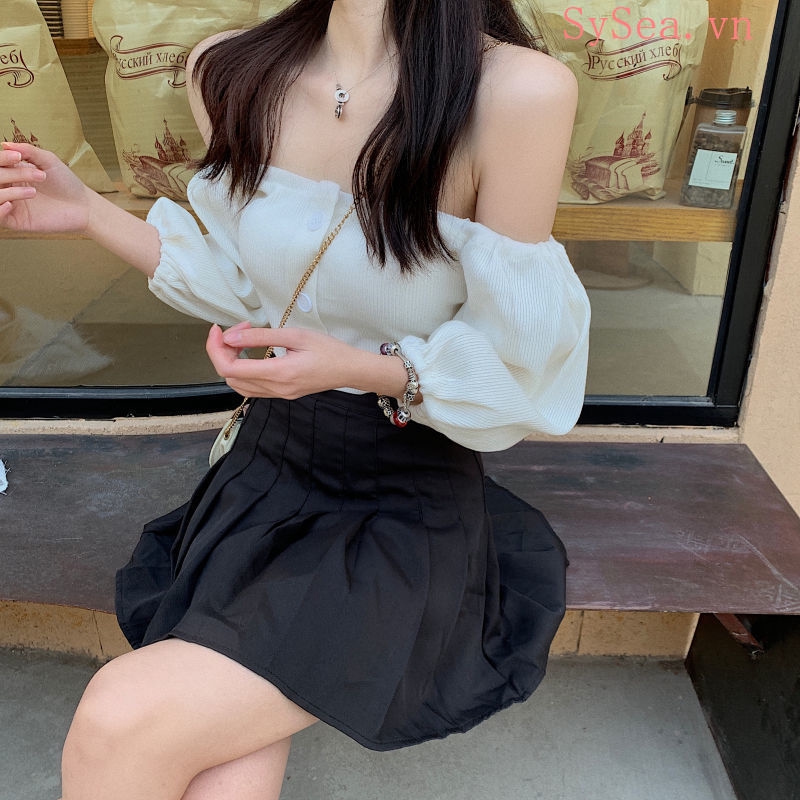 Áo Crop Top Nữ Tay Ngắn Phong Cách Hàn Quốc Quyến Rũ