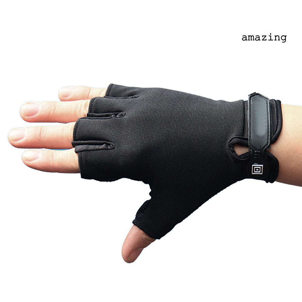 AM-ᴥOurdoor Sport Fishing Tactical Cycling Bicycle Half Finger Fingerless Gloves