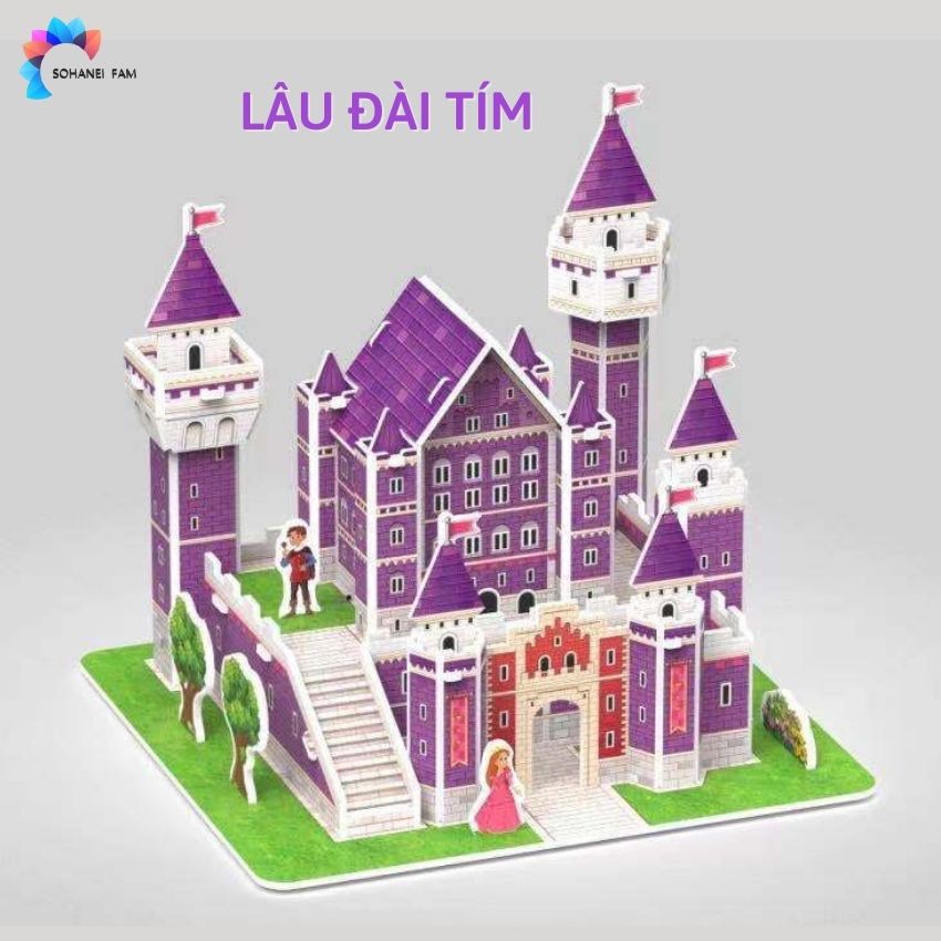Đồ Chơi Mô Hình Lắp Ghép 3D Nhiều Mẫu Xinh Xắn Bằng Giấy Foam DIY - SOHANEI FAM