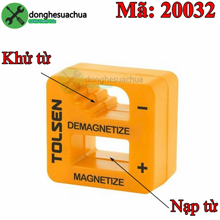 Khử nạp từ tua vít TOLSEN 20032 màu vàng