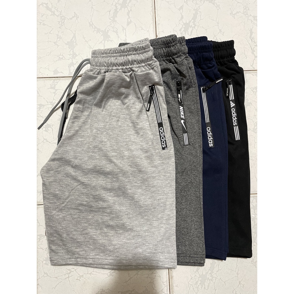 Quần short Nam phối sọc UNISEX. Túi KHÓA KÉO. Năng động cá tính