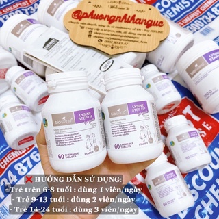VIÊN UỐNG TĂNG CHIỀU CAO LYSINE BIO ISLAND CHO BÉ TRÊN 6 TUỔI - 24 TUỔI