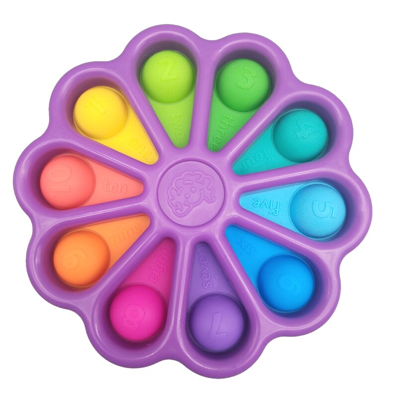 Đồ chơi fidget nhấn bong bóng cỡ lớn và nhỏ bằng silicon vui nhộn rèn luyện trí não cho bé