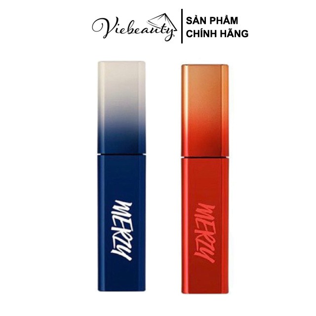Son Kem Lì Merzy Velvet Tint Season 3 Vỏ Xanh Đỏ Blue Red Màu Hot V17 V18 V16 V14 V15 V13 - Khongcoson