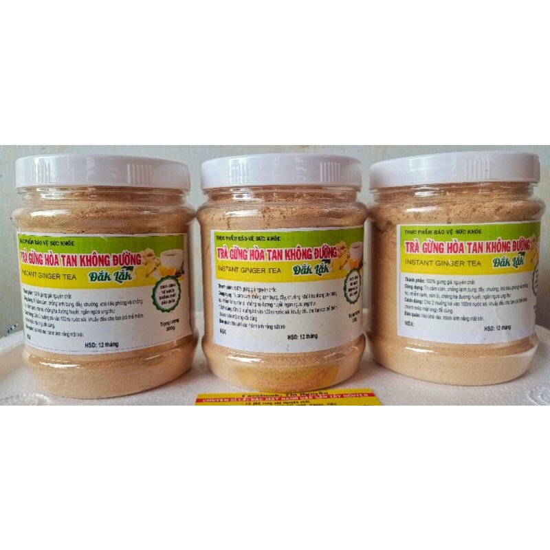 TRÀ GỪNG HÒA TAN NGUYÊN CHẤT KHÔNG ĐƯỜNG