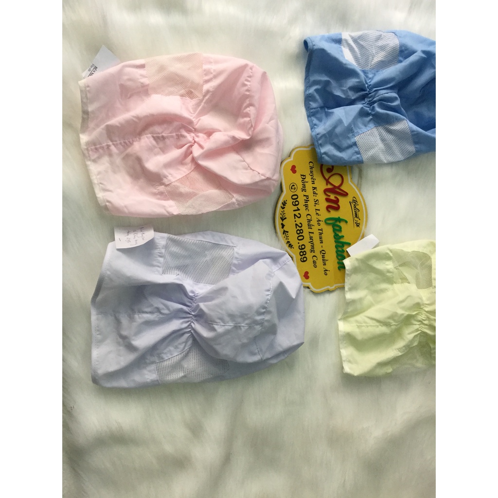 COMBO 10 NÓN TRÙM CÓ KHẨU TRANG VẢI SILK DÙNG TRONG NGÀNH THỦY SẢN, THỰC PHẨM_HÌNH CHỤP THẬT