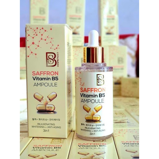 Serum B5 Saffron  3 Trong 1 - Trẻ Hóa - Dưỡng Trắng - Chống Lão Hóa Làn Da
