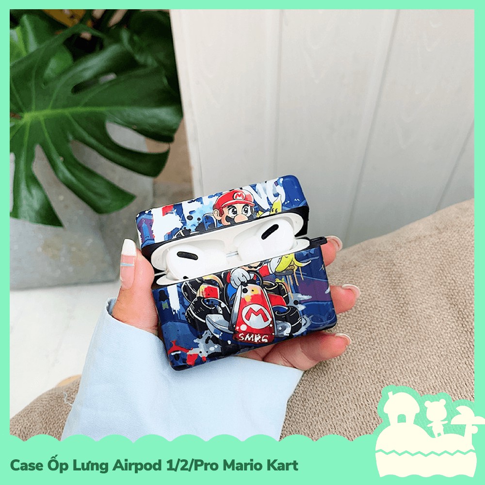 [Sẵn VN - NowShip] Case Ốp Lưng Air_Pod 1 / 2 / Pro IMD Kiểu Dáng Nhân Vật Game Mario Kart