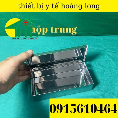 Hộp Đựng Dụng Cụ Inox Chữ Nhật Cỡ Đại 22x10,2x5 cm