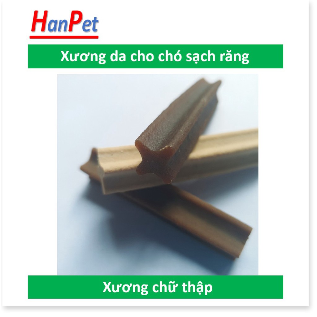 D HP-(Nhiều loại) Xương da cho chó gặm đồ ăn cho chó dạng bánh thưởng thích hợp cho chó ngứa răng sạch răng chó