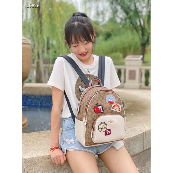 Sẵn ✨ Balo Coach x Peanuts họa tiết siêu xinh C4115