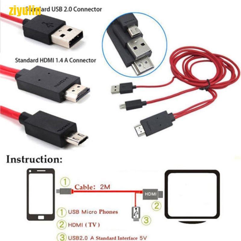 Cáp chuyển đổi micro USB sang HDMI 1080p hd tv cho điện thoại Android