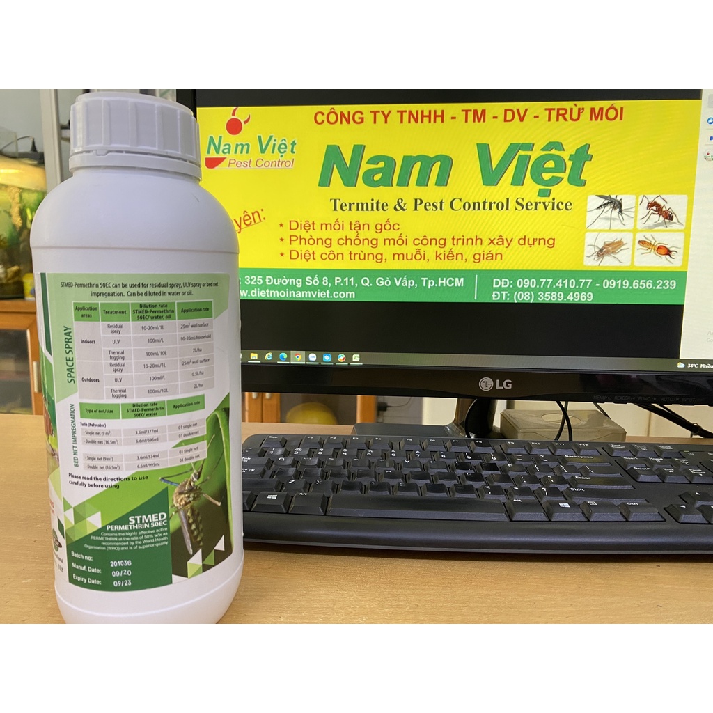 Thuốc diệt muỗi STMED PERMETHRIN 50EC – Nhập khẩu trực tiếp từ Anh Quốc