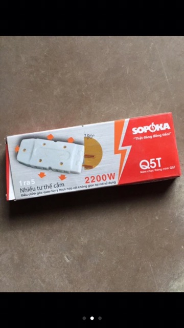 Ổ cắm chia 3 - chia 5 nhiều tư thế cắm hàng chính hãng SOPOKA