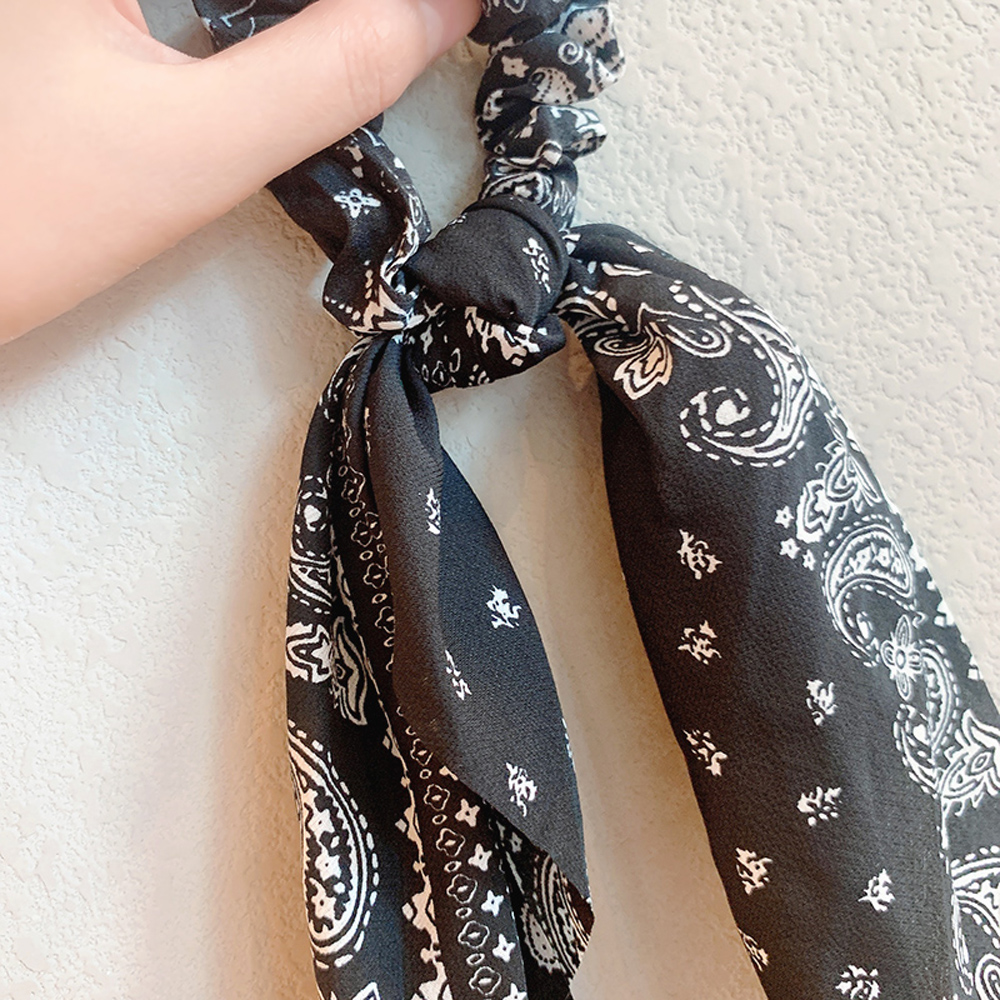 1 Dây Buộc Tóc Co Dãn Họa Tiết Hoa Thời Trang Cho Nữ