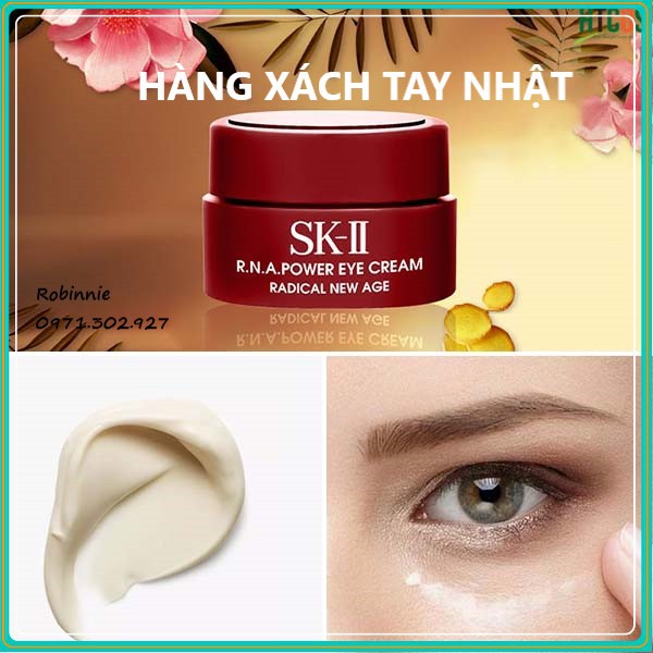 [CHUẨN NHẬT] Kem mắt Sk-II R.N.A Power Eye Cream Radical New Age Xóa Tan Quầng Thâm - Giảm Nếp Nhăn Vùng Mắt