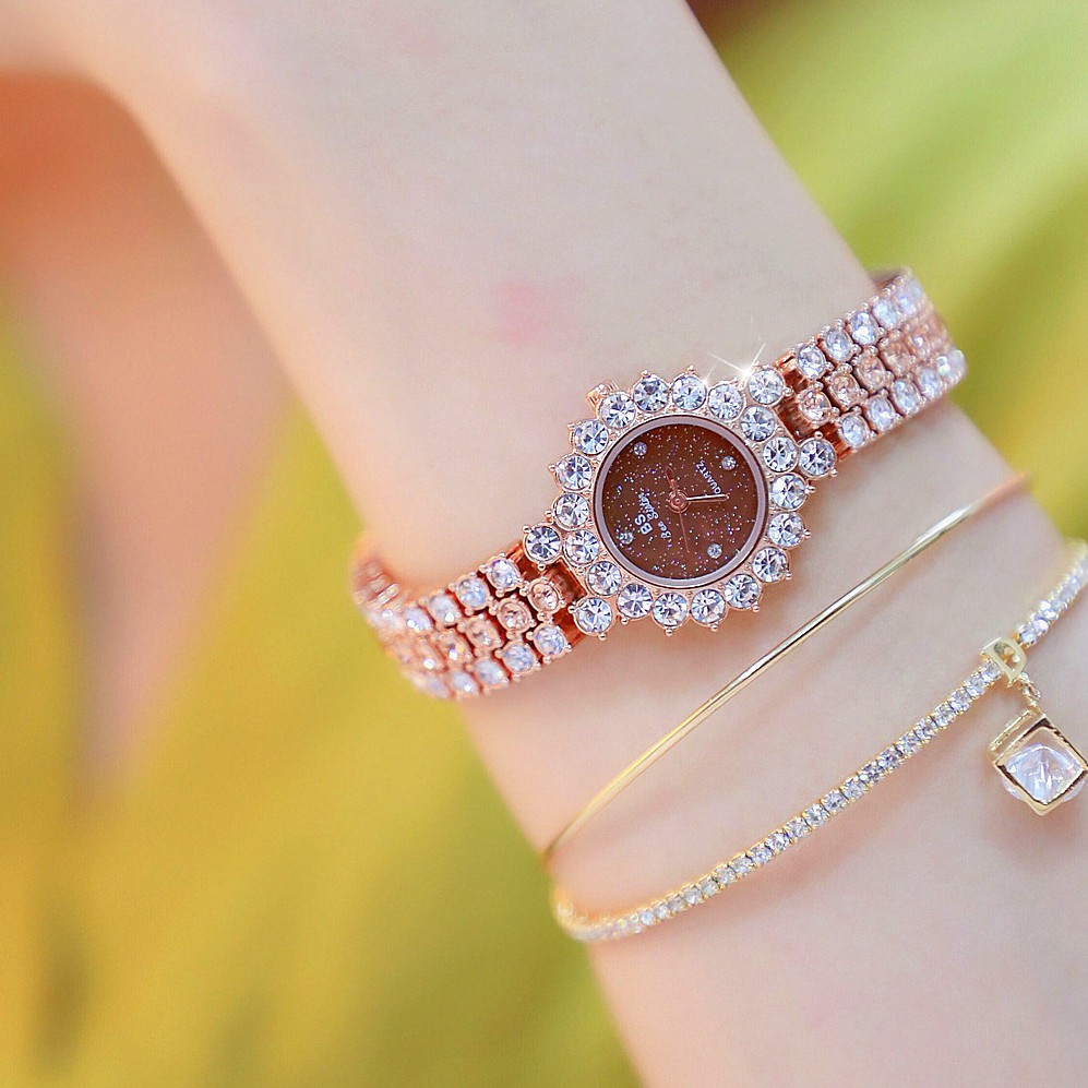 [Mã FAMAYFA2 giảm 10K đơn 50K] Đồng hồ thời trang nữ Bs beesister BSH02 mặt hoa cực đẹp | BigBuy360 - bigbuy360.vn