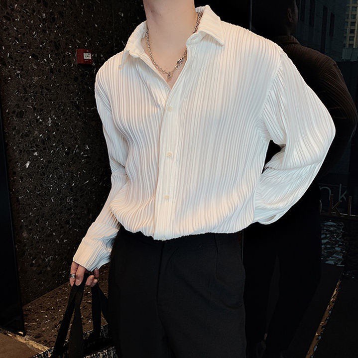 Áo sơ mi tay dài kẻ sọc thời trang Hàn Quốc