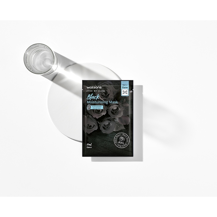 Mặt Nạ Watsons Black Moisturising Mask Black Rose Dưỡng Ẩm 25ml