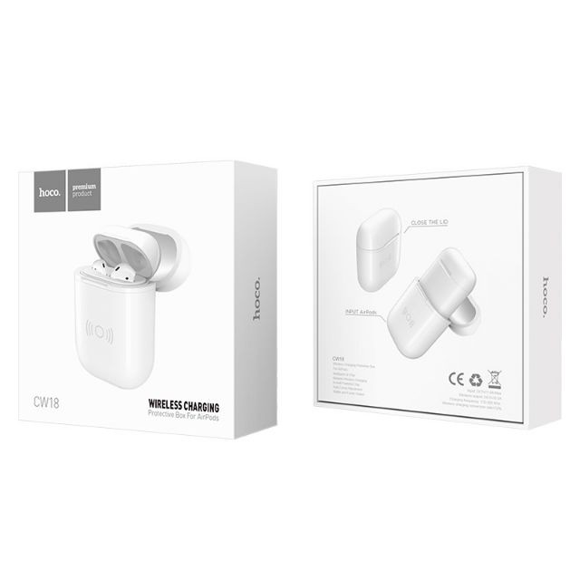 Vỏ kiêm Cốc sạc không dây dành cho AirPods chính hãng HOCO